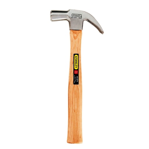 [51-271] Martillo de Uña Curva 16 OZ Mango de Madera / STANLEY / DEWALT-2-A-3-D-2