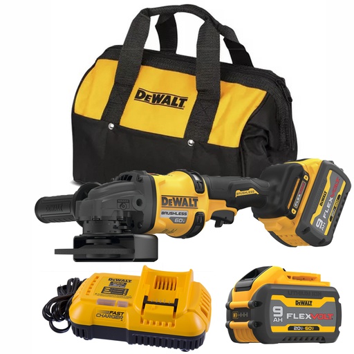 [DCG418X2] Amoladora 4 1/2" / 6" DEWALT FLEXVOLT / 2 Bateria / 1 Cargador / DEWALT-5-E-2-D