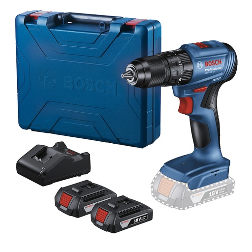 [19K3] Taladro inalambrico 18V BOSCH GSB 185-LI + PERCUCION / BOSCH-12-D-1