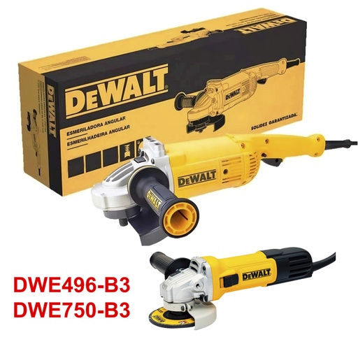 [DWE496-DWE750] Amoladora 9" DEWALT DWE496-B3 3.5 HP COMBO + DWE750 / DEWALT-7-B-1-B (B2)-16-D-3-A
