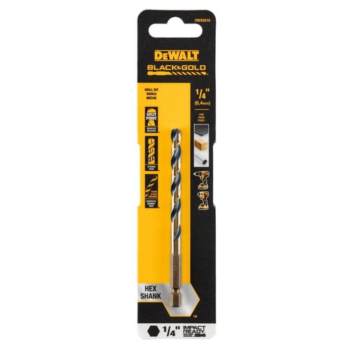 [DWA5016] Broca Metal Madera / HEXAGONAL / 1/4" / DEWALT-Tabla-3