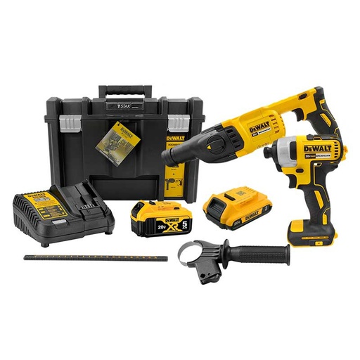 [DCK260D1P1T-B3] Combo Taladro DCH133+DCF7871 / 2 Bateria 1 Cargador / 20 Volt / DEWALT-1-A-3-