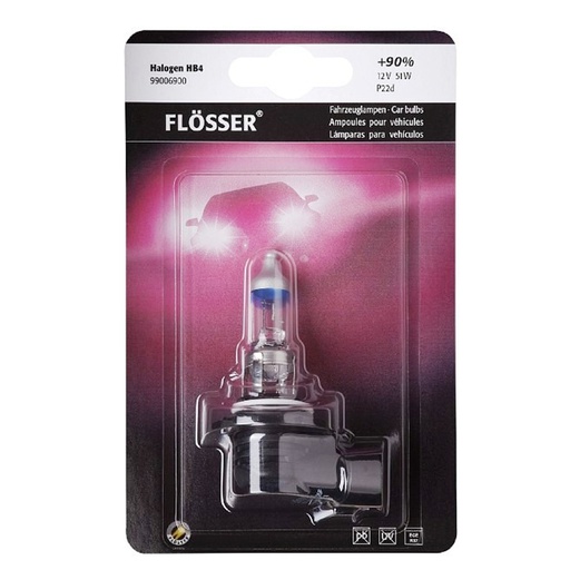 [99006900] Bombilla FLOSSER / HB4 / 9006 / 12V / 51 W / ULTRA +90% BLISTER / BOSCH-11-C-1