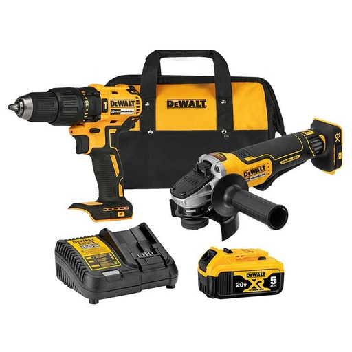 [DCK248P1-B3] Combo Taladro DCK248P1-B3 / DCD7781+DCG413 / 1 Bateria 5 Amp / 1 Cargador / 20 Voltios / DEWALT-7-B-1