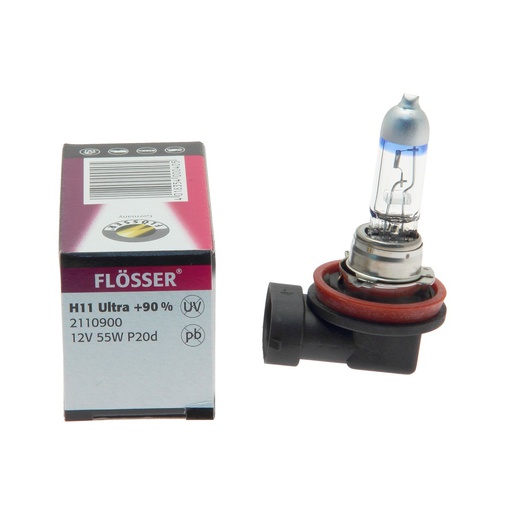[2110900] Bombilla FLOSSER / H11 / 12V / 55 W / ULTRA +90% / BOSCH-10-C-1