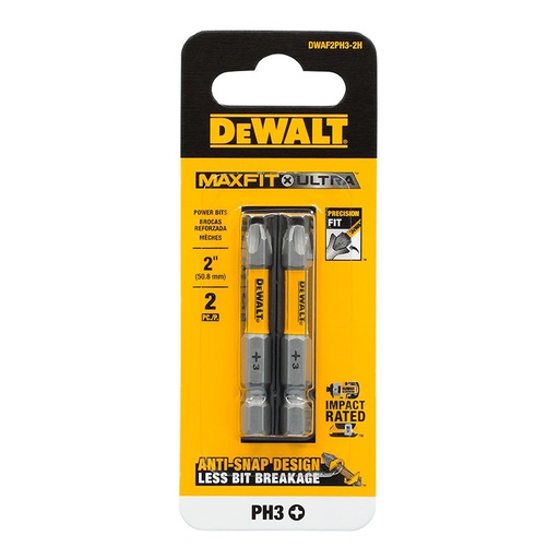 [DWAF2PH3-2H] Punta No 3 Philips de 2&quot; DeWalt / MAXFIT ULTRA / DEWALT-5-B-2-B-3