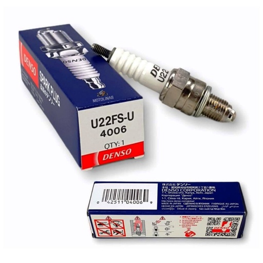 [U22FS-U] Bujia MOTO U22FS-U / U4AC / Bajaj / Boxer / BM100 BM150 / CT100 / Platina 100 / DENSO / NGK C7HSA / BOSCH-4-B-2-H