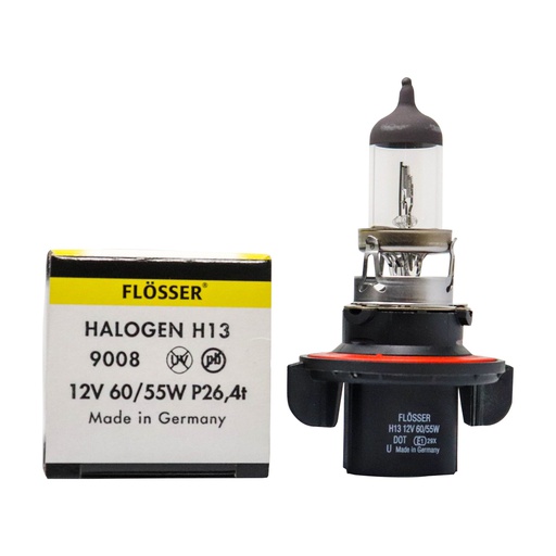 [9008] Bombilla FLOSSER / H13 / 12V / 60/55 W / P26 4T / BOSCH-10-C-1