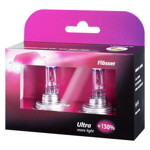 [2070180] Bombilla FLOSSER H7 / 12V / 55 W PX26d / ULTRA +90% / KIT 2 U / BOSCH-11-C-1