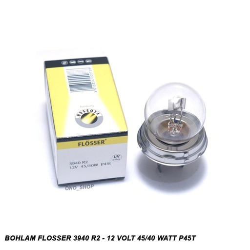 [3940] Bombilla Auxiliar FLOSSER 3940 R2 / 12V 45/40W / P45T /= 7951 / BOSCH-10-C-1