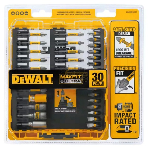 [DWAUMF30SET] Kit de Puntas Magneticas 30 Piezas / MAXFIT ULTRA / DWAUMF30SET / DEWALT-TABLA 7