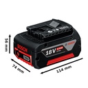 Bateria BOSCH 18 V Taladro Inalambrico LITHIUM-IO / 5.0 Ah / BOSCH-