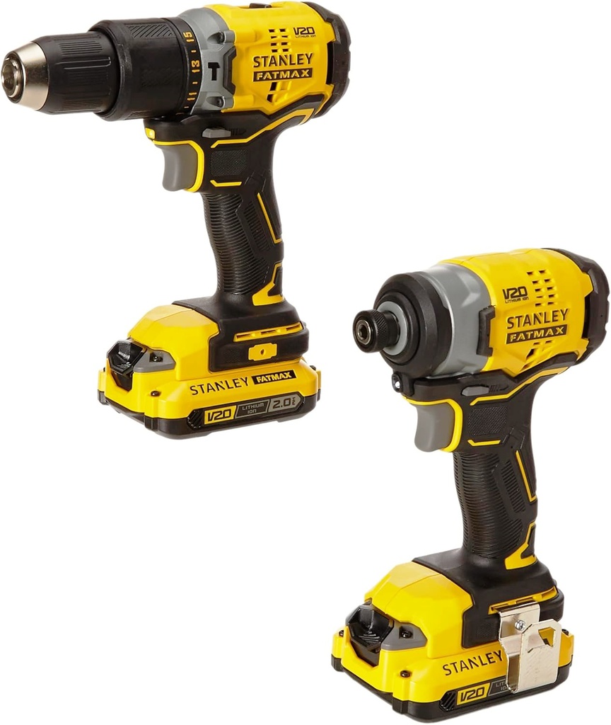 Combo Taladro SBD715+SBI810 / 2 Bateria 1 Cargador / 20 Volt / STANLEY / DEWALT-6-C-1-B