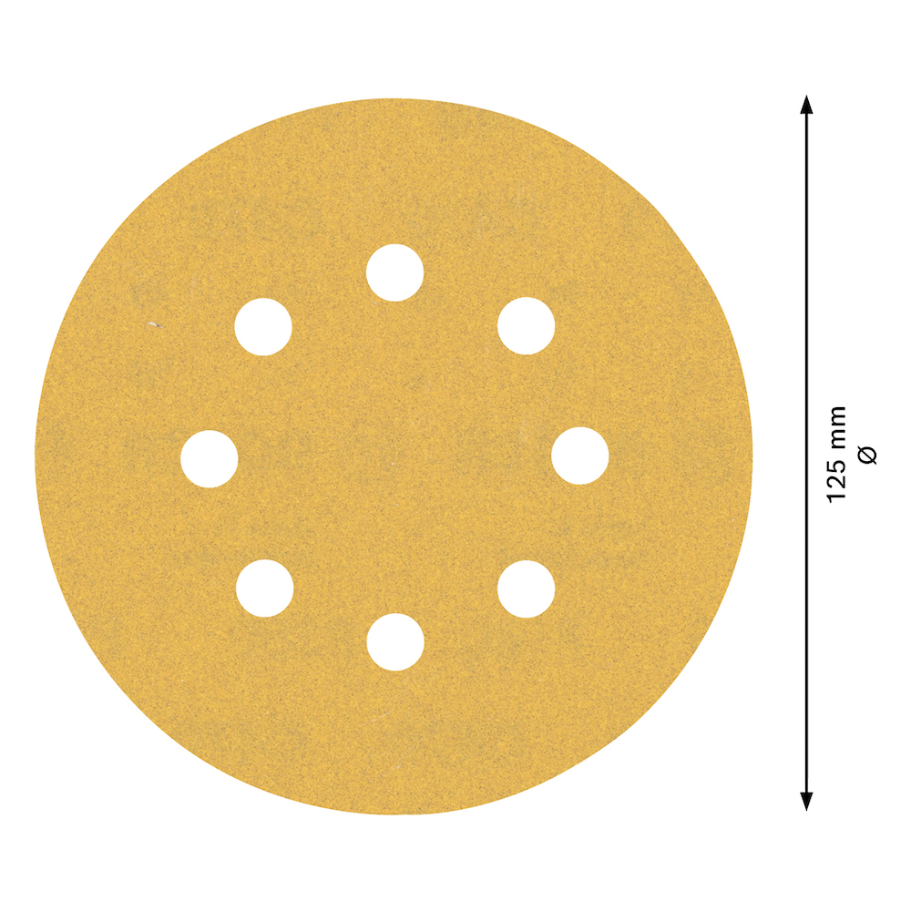 Lija Circular Gex Top BOSCH 5" G180 / 8 Hoyos / BOSCH-