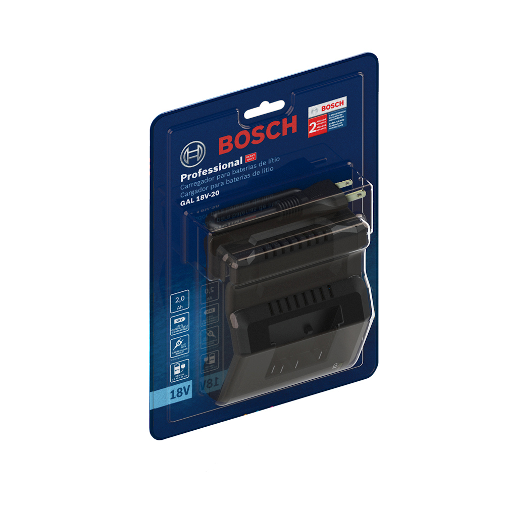 Cargador Bateria BOSCH 18V / 2 Amp HORA / GAL 18-20 / BOSCH-