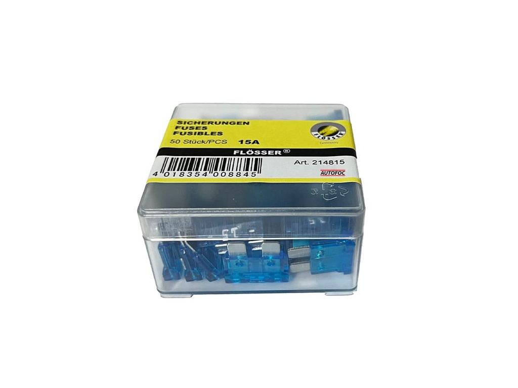 Fusible FLOSSER NORMAL Celeste / Uña / 15 Amp / BOSCH-10-D-1