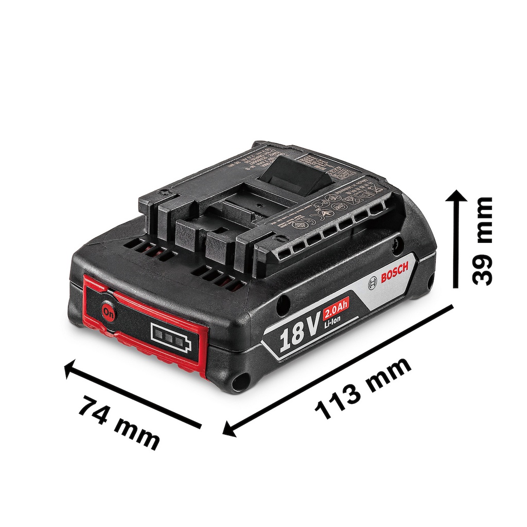 Bateria BOSCH 18 V LITHIUM-IO / 2.0 Ah / BOSCH-5-D-1-B