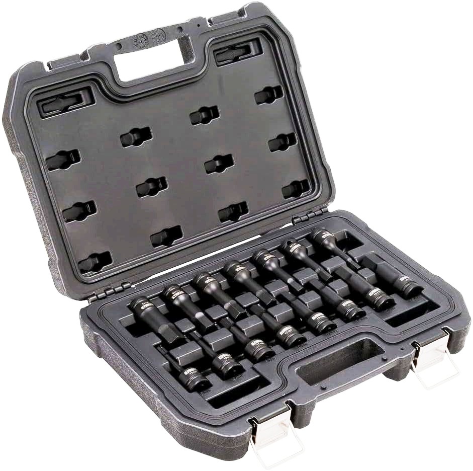 Juego / Dados / Hexagonal Raiz 1/2" / 15 Piezas / MM y SAE / DEWALT / DEWALT-