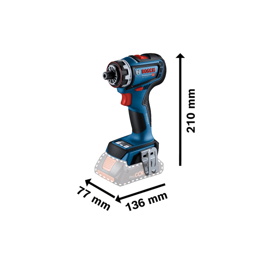 Taladro inalambrico 18V BOSCH  GSR 18V-90 FC / BOSCH-