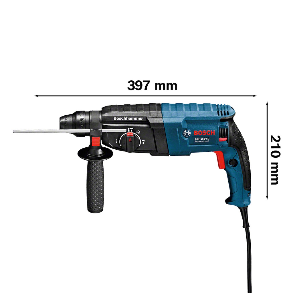 Martillo Perforador 2 KG GBH 2-24 D (0 611 2A0 2G3) + MANDRIL / BOSCH-8-B-1
