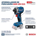 Atornillador de Impacto 18V BOSCH GDR 18V-215 / BOSCH-