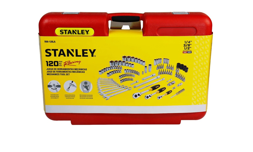 Juego / Dados / Cubos de Mecanico / Racing 150 Piezas Stanle / DEWALT-