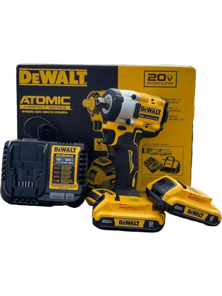 Pistola de Impacto 1/2" DCF922D2-B3 2 Ah / 2- BATERIA / DEWALT-2-E-2-C