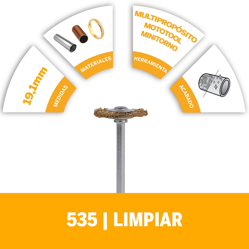 Cepillo de acero inoxidable DR535 / BOSCH-TABLA 2