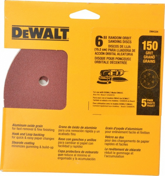 Lija Circular Gex Top 6" G150 DEWALT / DEWALT-6-E-4-A