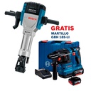Martillo Demoledor 27 KG BOSCH GSH 27 VC / GRATIS GBH 185-LI / BOSCH-8-1