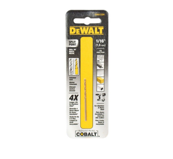 Broca Metal Madera Cobalto 1/16&quot; DeWalt / DEWALT-5-B-3-A-3