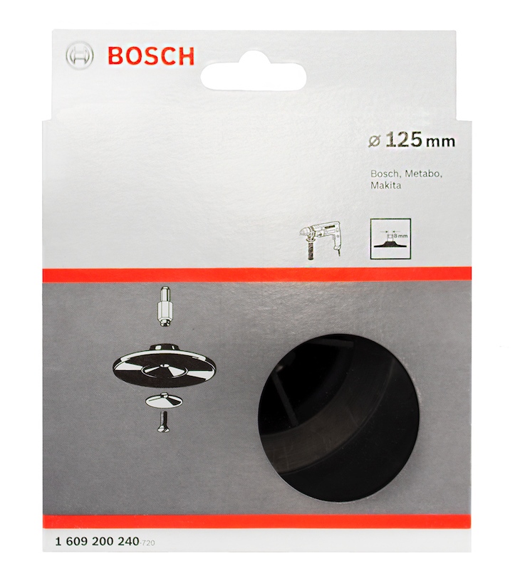 Plato de Hule 4 1/2 ( Para Taladro ) / BOSCH-TABLA-ACC