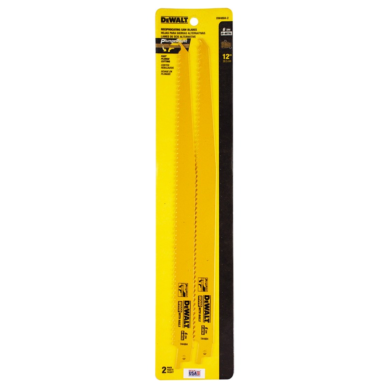 Sierra / 'Cuchilla Sable 12" DW4804-2 / MADERA 12" Largo / 2 Unidades / DEWALT-Tabla-4