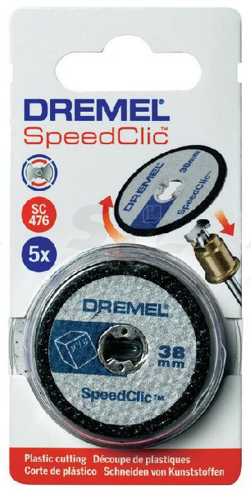 Ruedas Cortadoras DREMEL EZ476 / Kit 5 Unidades  / Plastico / BOSCH-