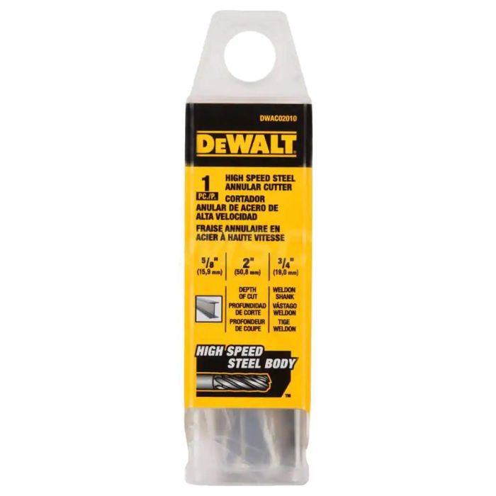 Broca Anular DEWALT 16 mm / 5/8" x 2" / DEWALT-TABLA-2
