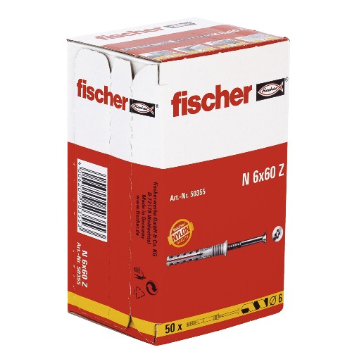 Tarugo FISCHER N6 X 60 Z / DEWALT-4-E-1-G-1
