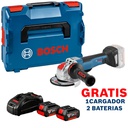 Amoladora 5" BOSCH GWX 18V-10 PC XLOCK / BARETOOL / GRATIS 2-BATERIA + 1-CARGADOR / BOSCH-