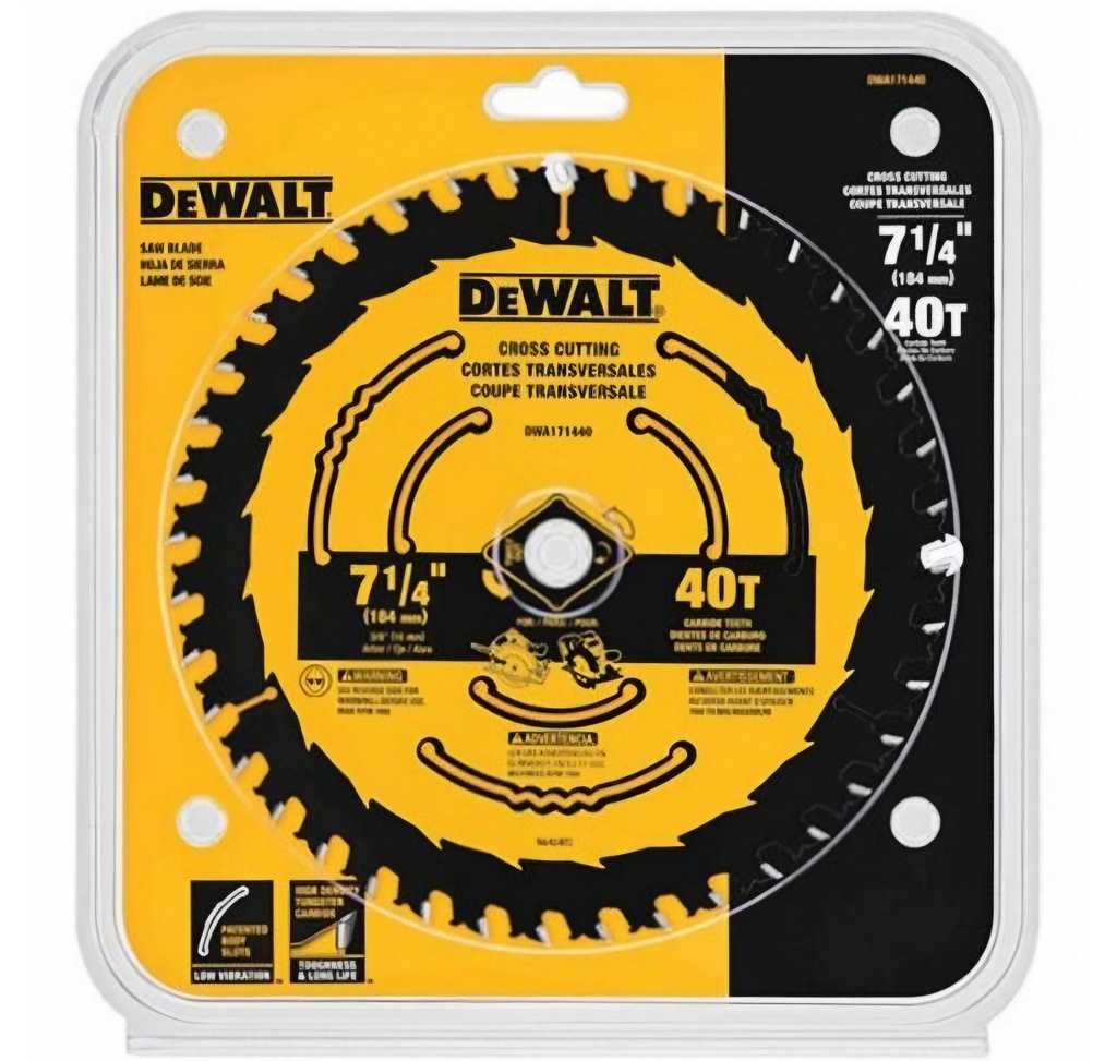 Disco Sierra Circular 7 1/4" 40D DEWALT / DEWALT-Tabla-1
