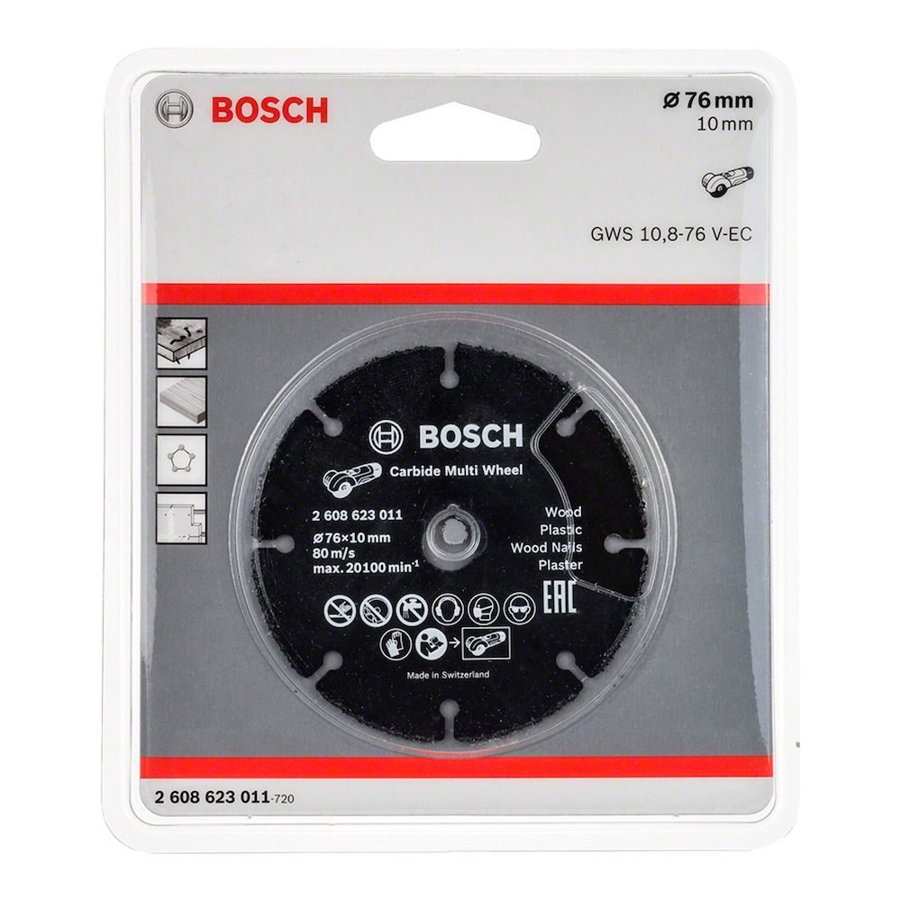 Disco de diamante 3&quot; BOSCH Corte Madera / Metal / Platico / MULTI WHEEL / BOSCH-TABLA-6