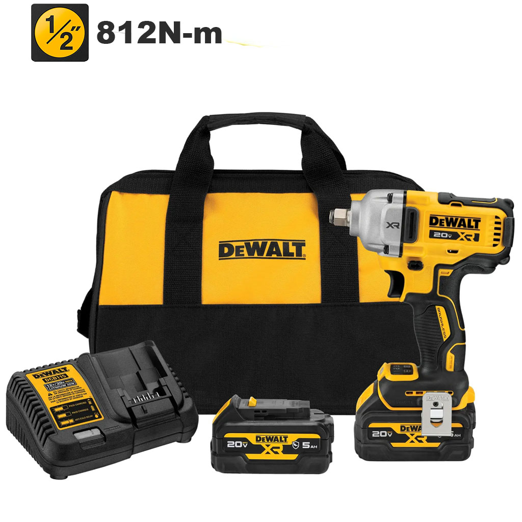 Pistola de Impacto 1/2" DCF891GP2 / 812 Nm / 2- BATERIA 5 Ah  / DEWALT-6-D-1-C