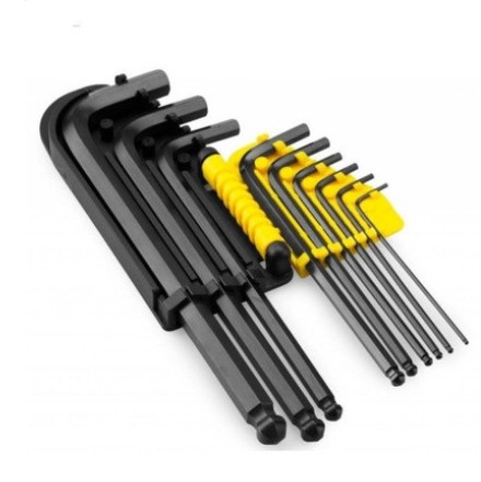 Llaves Hexagonales / Allen Pro / 9 Unidades PLEGABLES, METRICAS DE 1.5 A 10 MM. STANLEY/ DEWALT-TABLA-B2