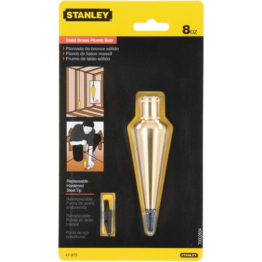 Plomada 8 oz / 227 mm / STANLEY  / DEWALT-TABLA 5