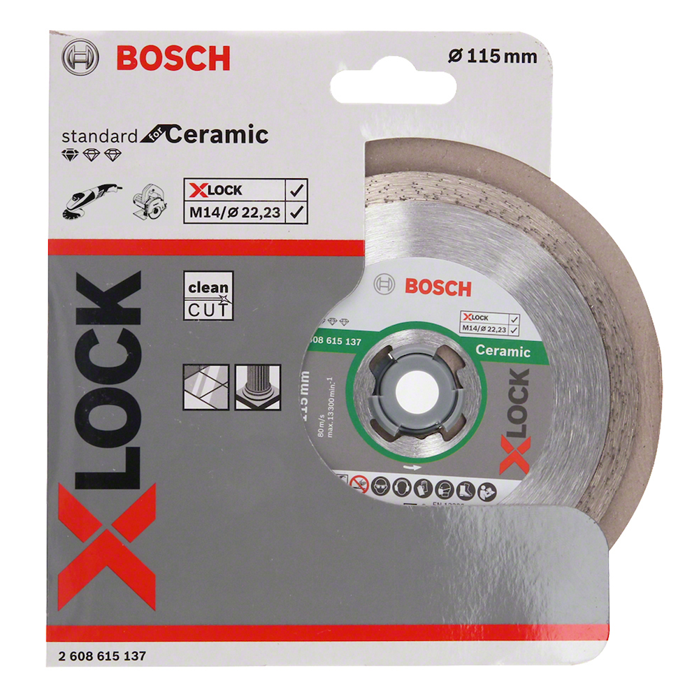 Disco de diamante 4 1/2" RIN Continuo BOSCH para Ceramica / XLOCK / BOSCH-TABLA-7