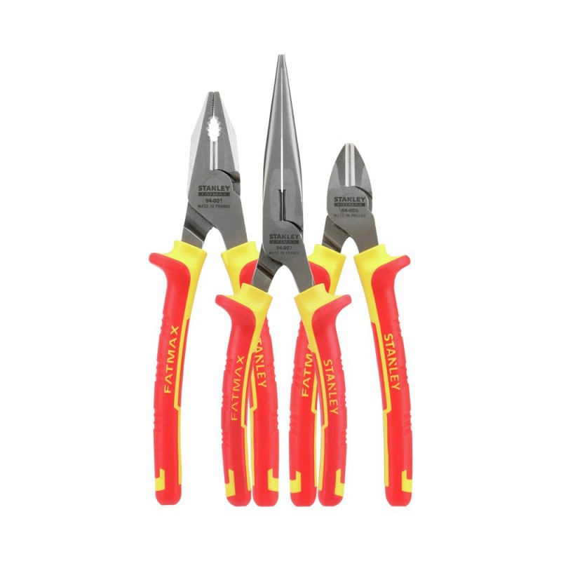 Juego 3 Alicate Electricista / AISLADO 1000V MAXSTEEL / STANLEY / DEWALT-4-A-1-A