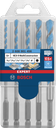 Broca MultiConstruccion HEX  5/32" / 3/16"/ 1/4" / 5/16" / 3/8" EXPERT / BOSCH-TABLA-5