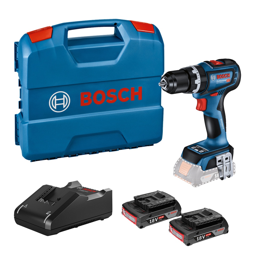 Taladro inalambrico 18V BOSCH GSB 18V-90 C + PERCUCION / BOSCH-12-C-1