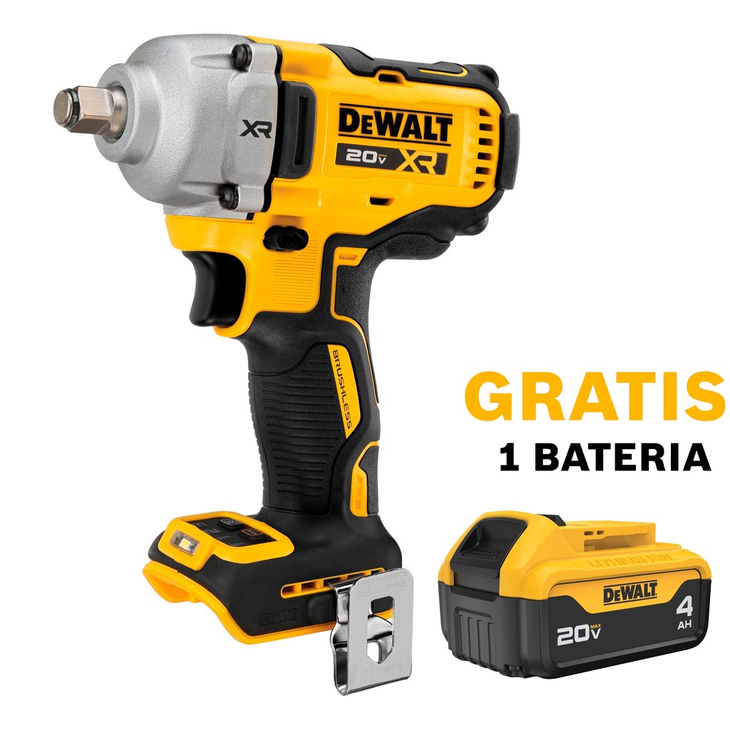 Pistola de Impacto 1/2" DCF891B / BARETOOL / GRATIS DCB204 / DEWALT-(B2)-PISO-2/1-C-3-C