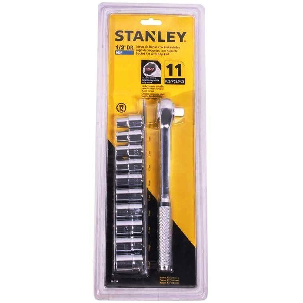 Juego / Dados / Corto 1/2" / 11 Piezas / MM / STANLEY / DEWALT-16 FONDO