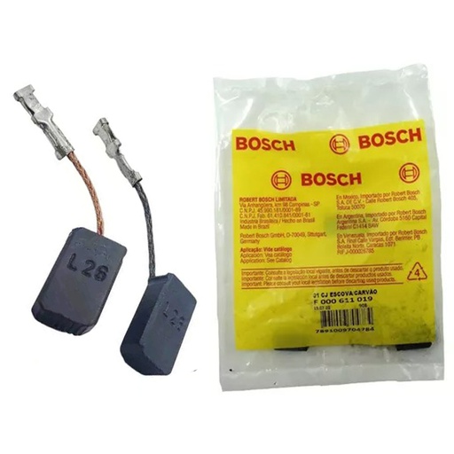 [F000611019] Carbones Amoladora GWS 7-115 / GWS 8-115 / GWS 10-125 / = 1607014176 / BOSCH-B-66