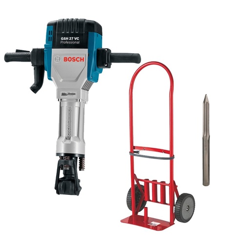 [1130A] Martillo Demoledor 27 KG BOSCH GSH 27 VC / GRATIS CARRETILLA + 1-PUNTA / BOSCH-8-1